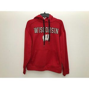 Wisconsin Mens S Red Hoodie Sweatshirt *12